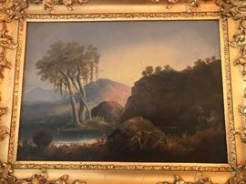 Ignaz Raffalt orignal oil on canvas.
Approx. 20 x 14, beautiful original condition. Illuminated scene!!