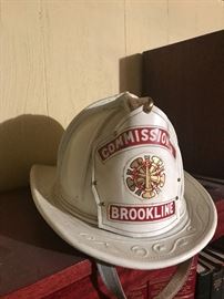 1960's-1970's Brookline Fire Commissioner Cairn's Fire Helmet, beautiful original condition