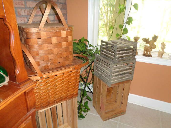 Baskets, Egg Crates, Wooden Crates