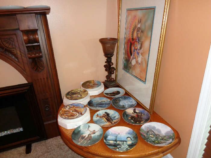 Coffee Table, Collectible Plates