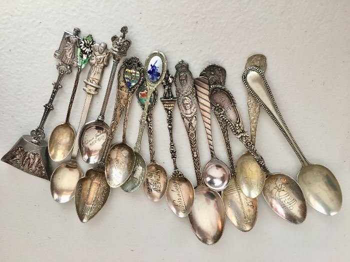 Sterling souvineer spoons 