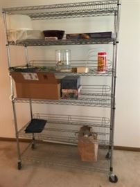 Example of large bakers rack / wire shelf. Small one also available.