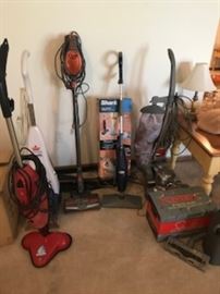 Vacuum Cleaners. One new in box, unopened. Kirby, Shark, Bissell