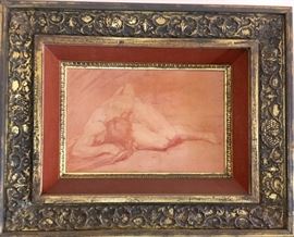 Beautifully Framed Print of Pastel Drawing