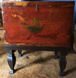 Hand painted Cellaret on base 