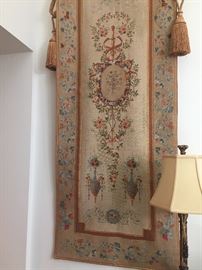 Pr of Large Tapestries w/Brackets