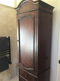 Tall Cabinet w/Painted flowers