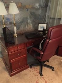 Mahogany Desk and Chair