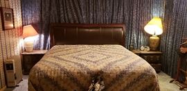 king bed, night stand