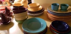 colorful plates