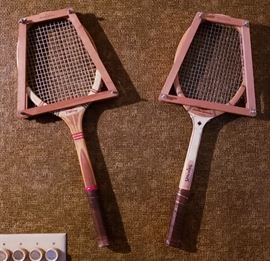 vintage wood tennis rackets