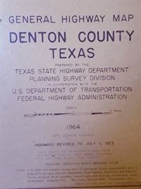 denton cty 1964 map