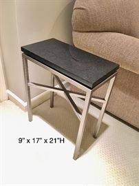 Black Marble top end table