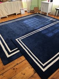 Two room rugs -- 