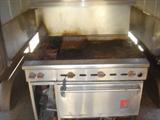 Gas Grill In Catering Trailer
