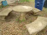 Cement Picnic Table