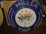 Large Neon Beer Clock