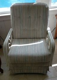 1 of 2 Painted Bamboo Chair