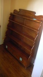 display shelf/rack.  perfect for plate collection. 48" wide x 54" tall.  Antique, but has been refinished