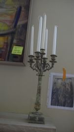 pair of decorative candlestick holders