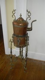 copper coffee urn, antique from India