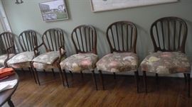 set of 6 dining chairs