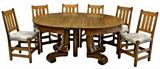 1AMERICAN OAK DINING SUITE