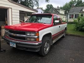 1996 Chev 4x4 on bid 