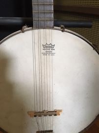 Detail of open back banjo
