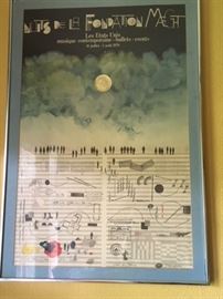 Framed color print of event poster by Steinberg
