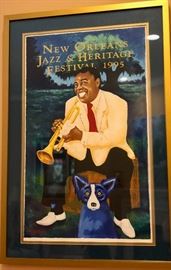 George Rodrigue Blue Dog painting