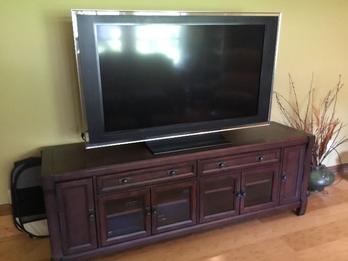 Sold TV only, TV cabinet available 