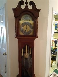 Grandfather clock manufactured by Colonial Clock Co. In Zeeland, Michigan