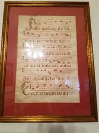 Ink on Vellum
Musical Masterpiece
17th century