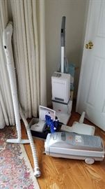 Lux Gaurdian Ultra canister and upright vacuum with attachments and lots of extra bags!!