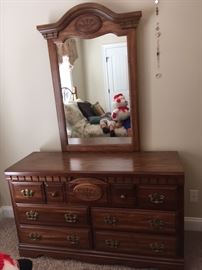Dresser and mirror by Leah the Bedroom People 