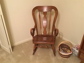 Vintage maple rocker 