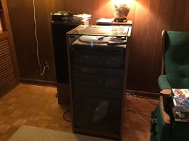 Stereo with speakers in Den