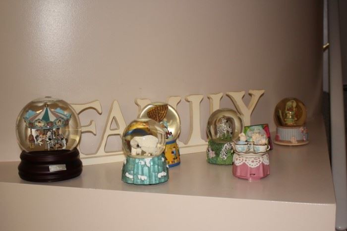 Assorted Snow Globes