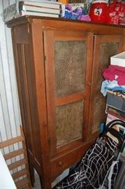 Fantastic Antique Walnut Pie Safe