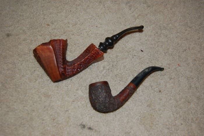 Unusual Antique German Smoking Pipes