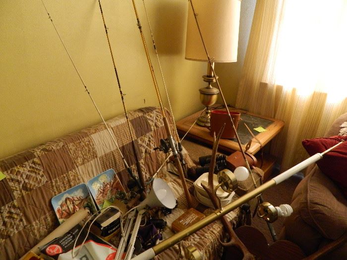 Couches, lamps, fishing poles and...