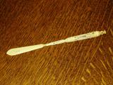 Bone Quill Pen, complete. Not sure what kind of bone. Could be Whale bone.