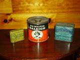 Three tobacco tins