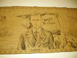 1927 Lindbergh commemerative table runner.