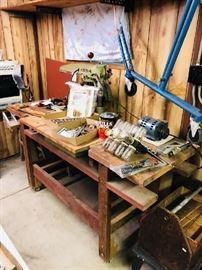 Lots of tools and workshop equipment 