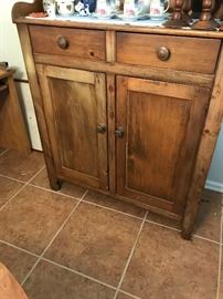 Antique Primitive Jelly Cupboard