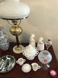 Milk Glass Lamp