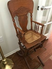 Super Antique High Chair/ Stroller