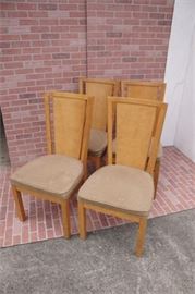 Four Asian Inspired Dining Chairs